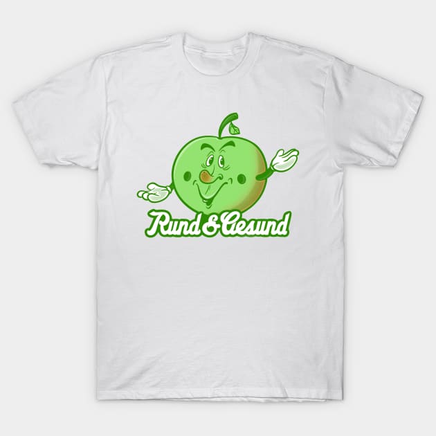 Apple - round and healthy T-Shirt by cartoonalarm